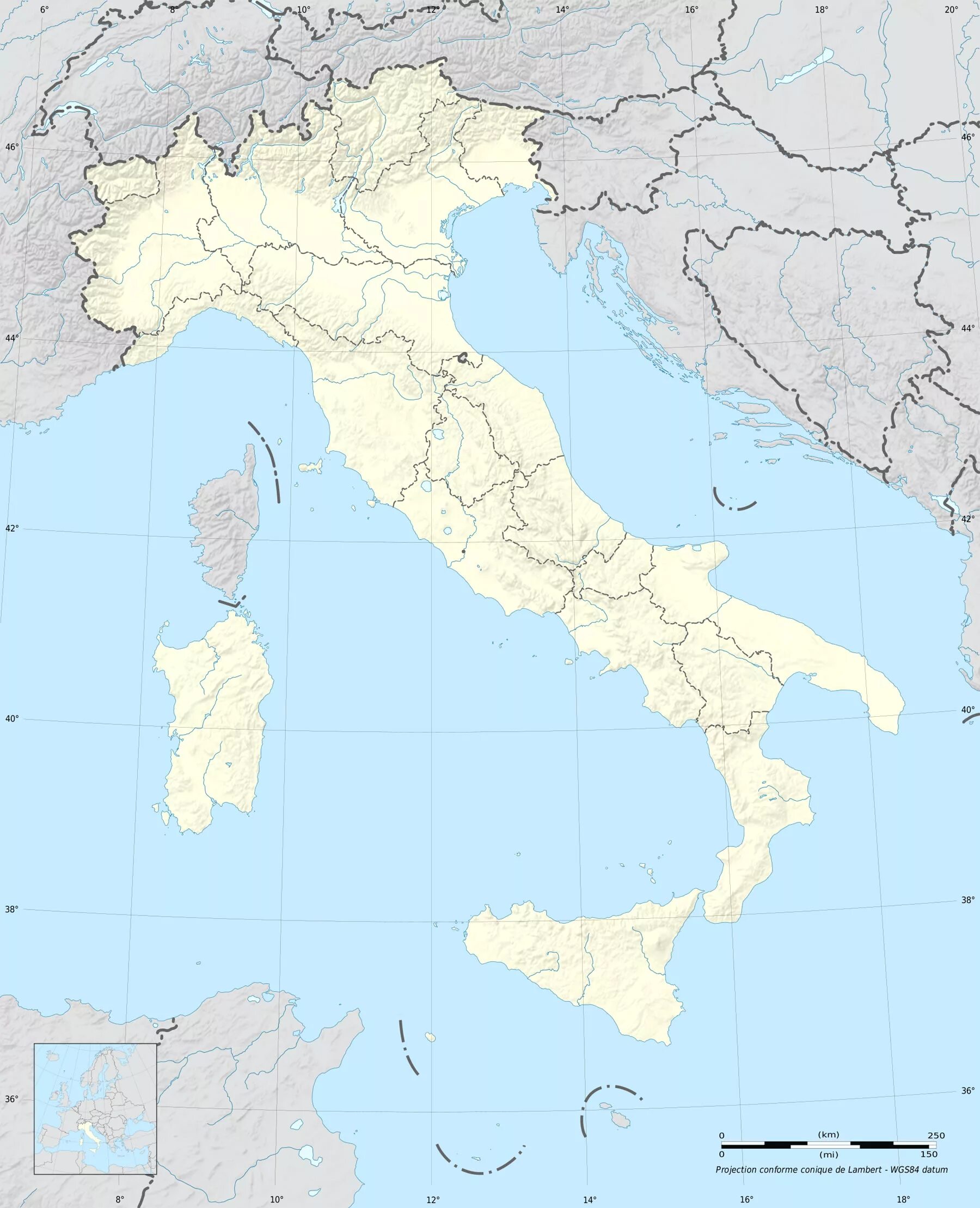 Carte de l'italie du nord, Plans et cartes de l'Italie du nord