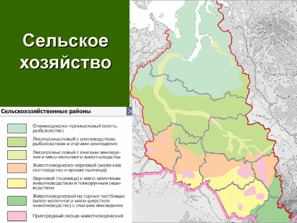 Природно хозяйственные западной сибири. Хозяйства карта Западной Сибири экономический район. Сельское хозяйство Западной Сибири на карте. Специализация сельского хозяйства Западной Сибири. Специализация Восточно Сибирского экономического района карта.