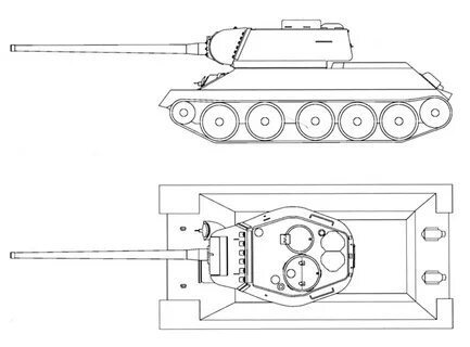 Чертеж т34