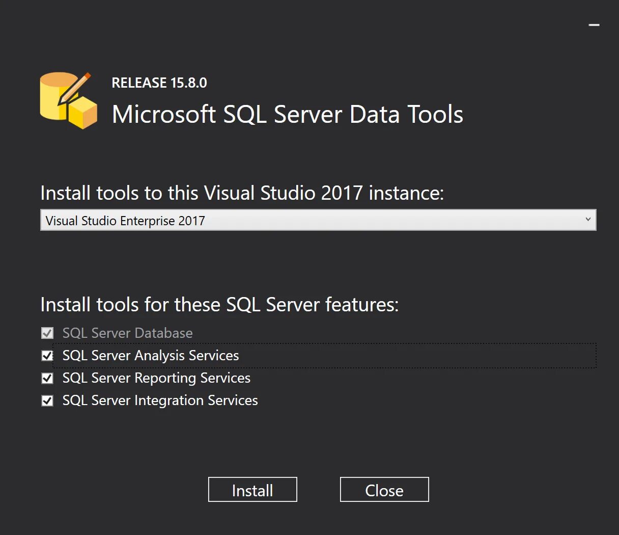 Sql data tool. SQL Server data Tools. SQL Server data Tools 2019. Visual Studio и SSDT. Analysis services установка.