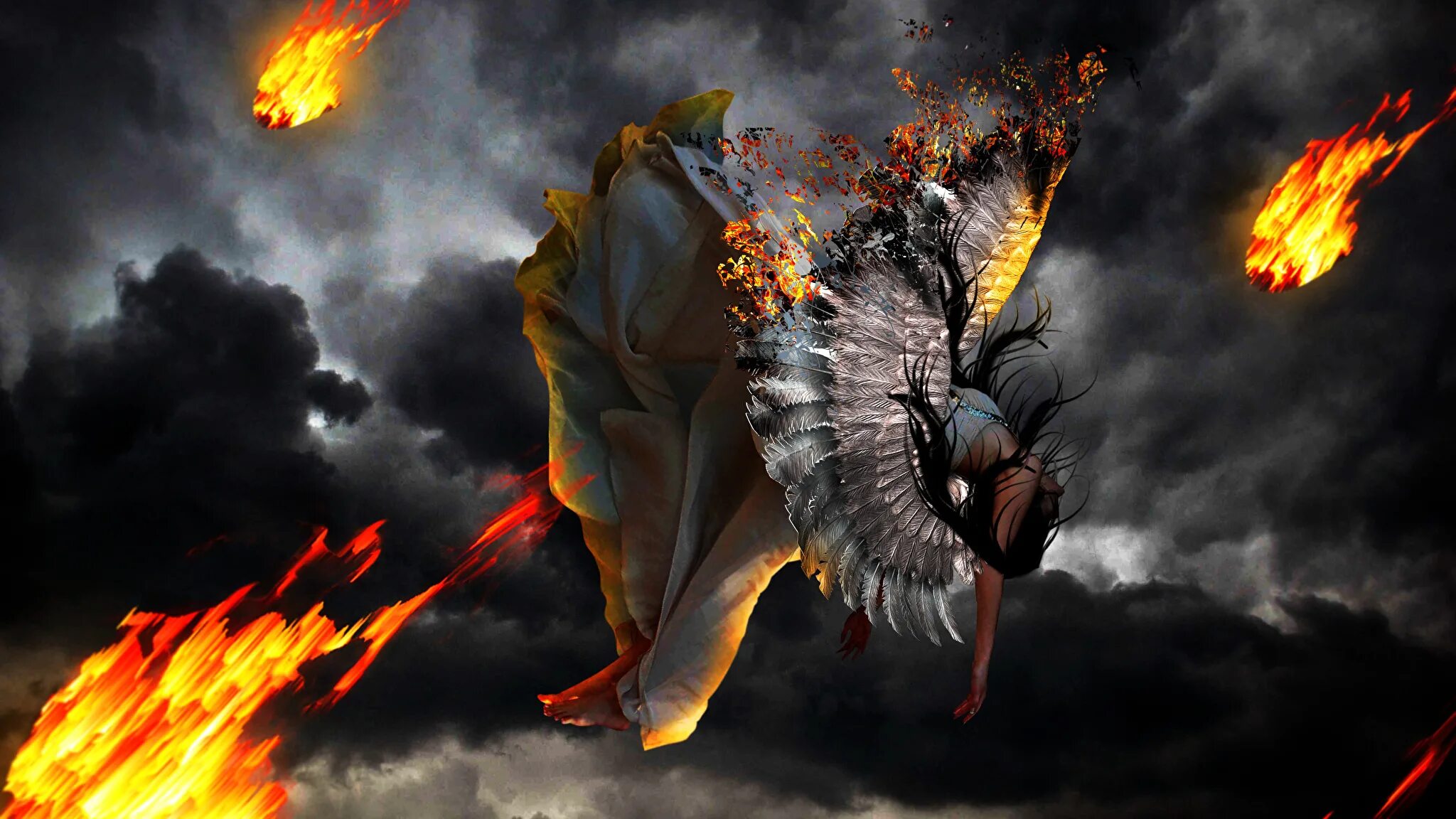 Сгорающие крылья. Девушка с горящими крыльями. Ангел с горящими крыльями. Огненные Крылья. Падающий ангел.