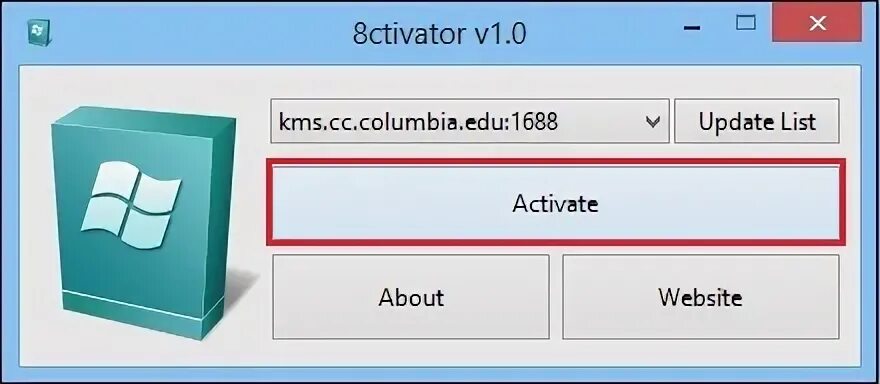 Activate button. Activate button