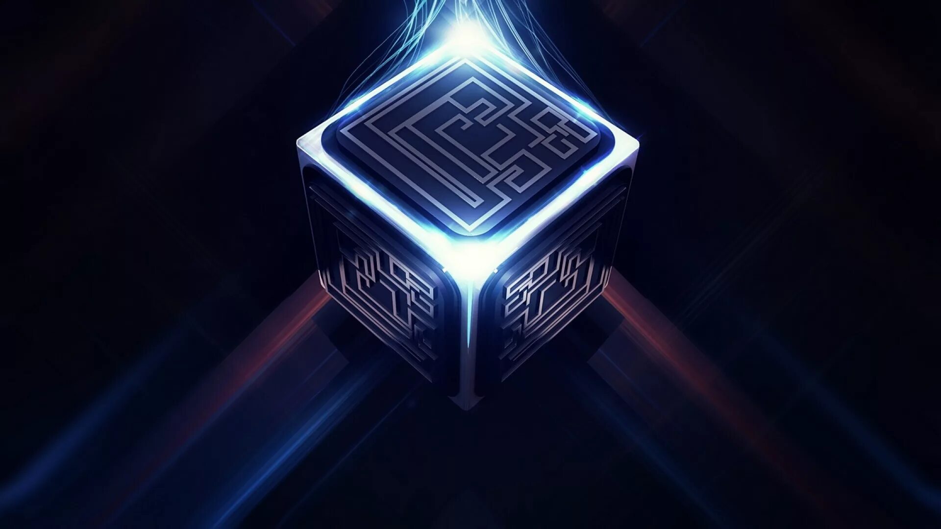 Xross cube. Красивый куб. Футуристический куб. Обои на ПК. Кибер кубик.