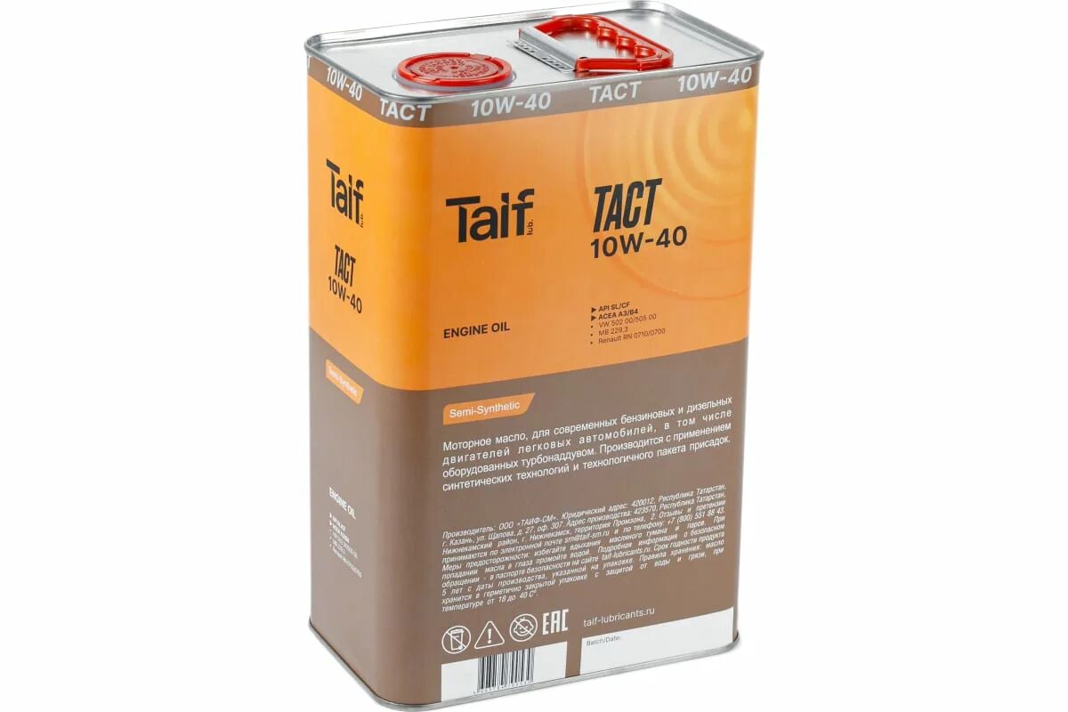 Таиф 5w30 характеристики