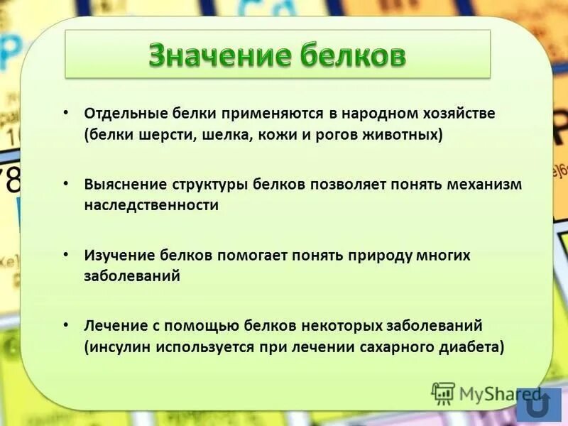 Состав природных белков