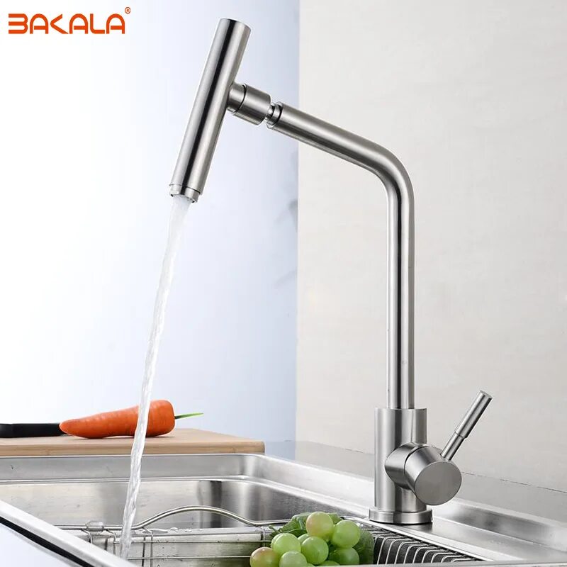 Кран кухонный поворотный. Кран для воды Kitchen Mixer sus 304. Green Stainless Steel Faucet sus304. Поворотный смеситель для кухни. Смеситель для кухни нержавейка матовый.