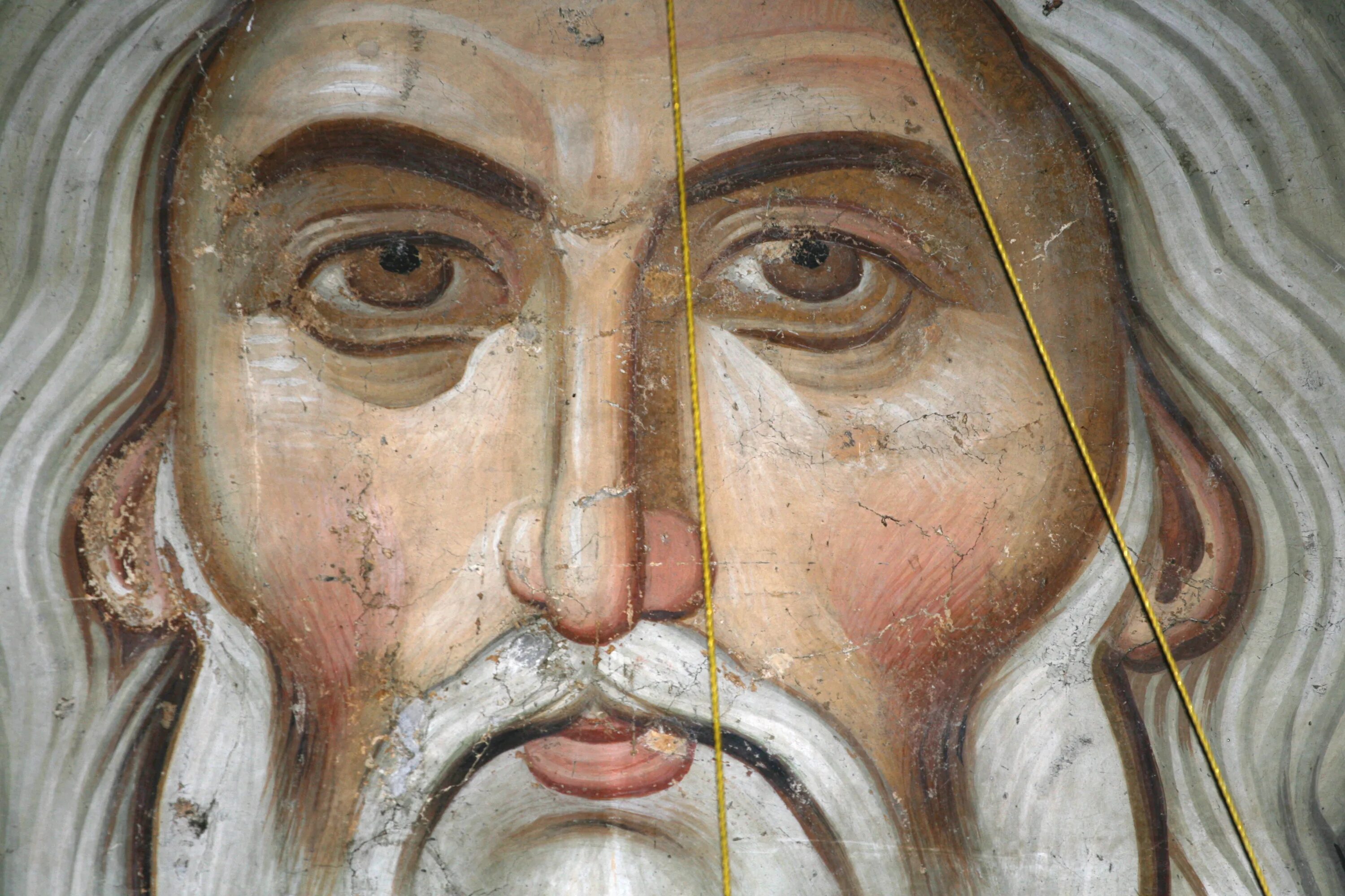 Св глазами. Ветхий денми фреска Сербия. Христос Ветхий денми. Ветхий денми Иисус. Икона Ветхий денми.