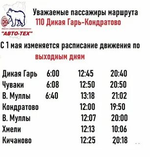 Расписание 110 маршрутки рязань требухино