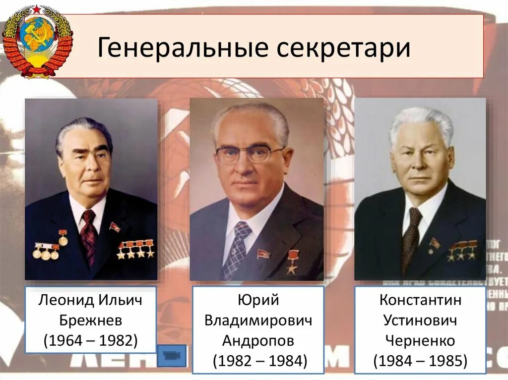 Руководители после сталина по порядку