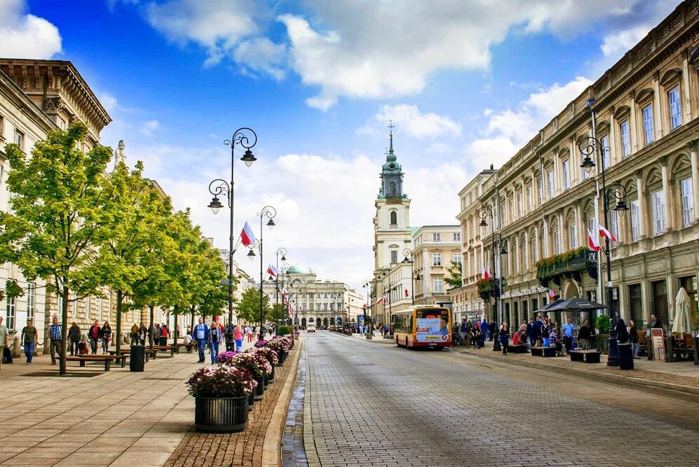 Польша столица Варшава. Краковское предместье в Варшаве. Королевский тракт Варшава. Польша (столица г. Варшава).. Сайт польши минске