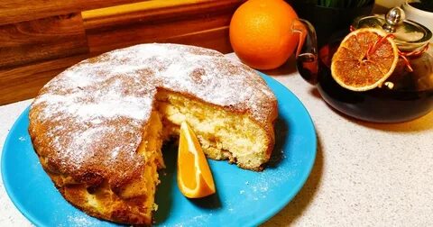 Шарлотка с апельсинами простой рецепт