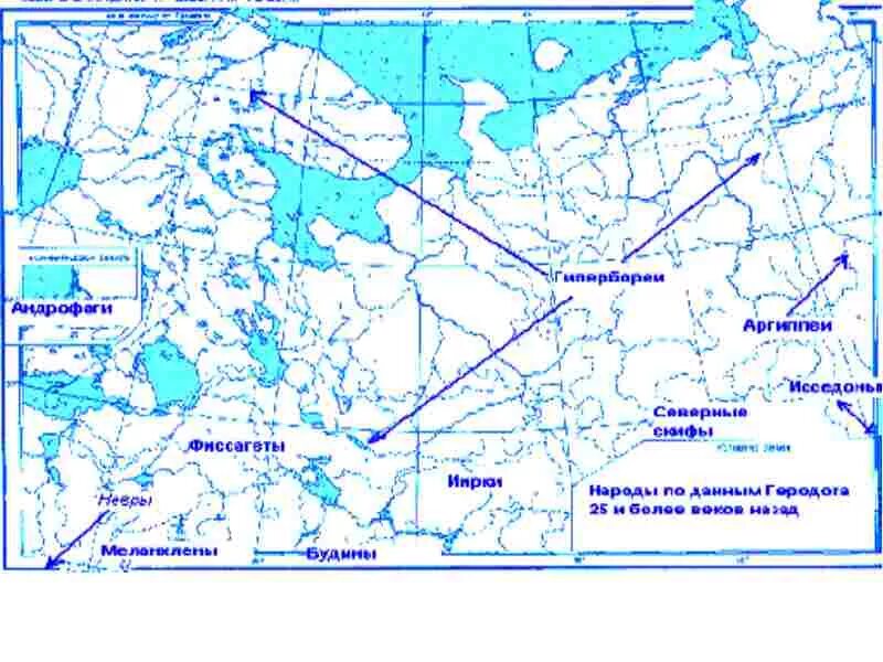 Контурная карта Северо-Запада России.