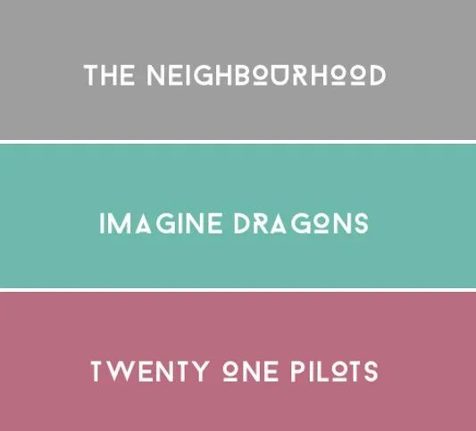 I imagine. I was me imagine dragons.