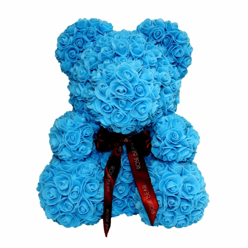 Медведь из розочек. Teddy Bear из роз. Мишка из цветов. Подарочный мишка из розочек. Мишка из голубых роз.
