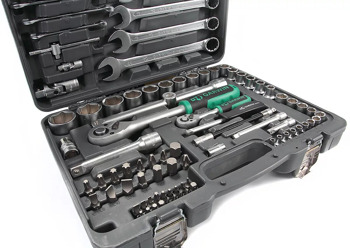 Набор инструментов артикул. Garwin pro 641045 набор ручных инструментов 1/4&quot; и 1/2&quot; 6 гр. 89 предметов. набор инструментов гарвин 89 предметов. набор автомобильных инструментов stels 14105. набор автомобильных инструментов garwin 641045.