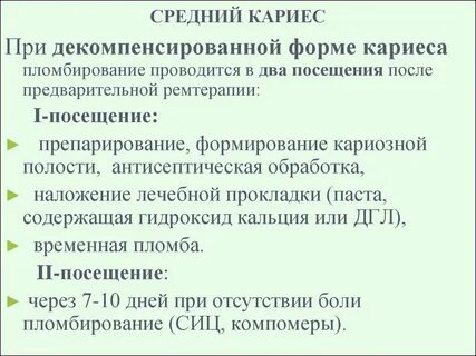 Компенсированный кариес