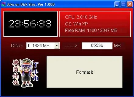 Disk size