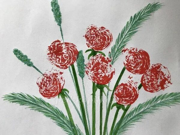 Рисование цветов пакетом нетрадиционная техника. Рисование цветов пакетом. Рисование розы нетрадиционная техника рисования. Рисование цветов с помощью пакета.