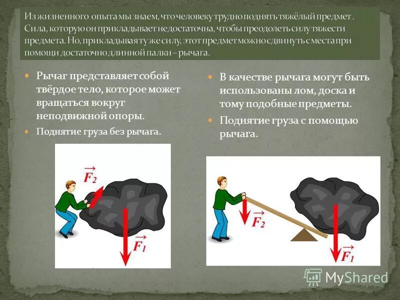 Поднятие груза на рычаге. Поднятие предметов с помощью рычага. Рычаг качества. Поднять груз рычагом. Как поднимать тяжелые предметы.