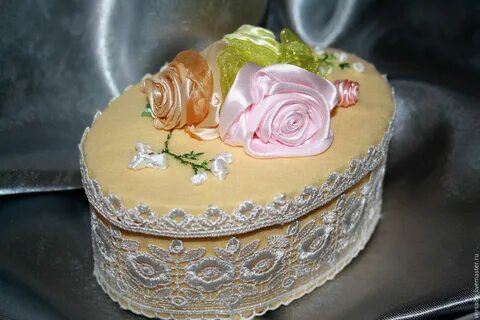 Украшение шкатулок из картона