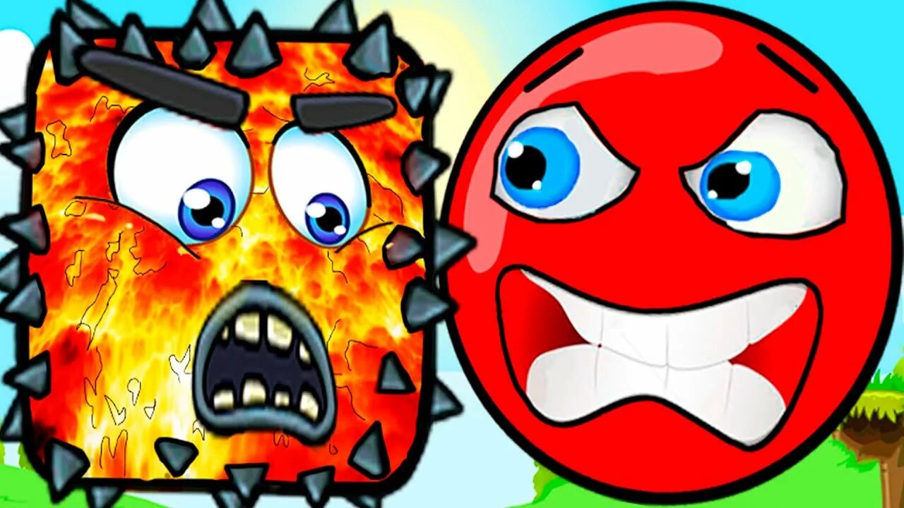 Красный шарик против короля. Красный шарик игра. red ball 4. красный шарик видео.