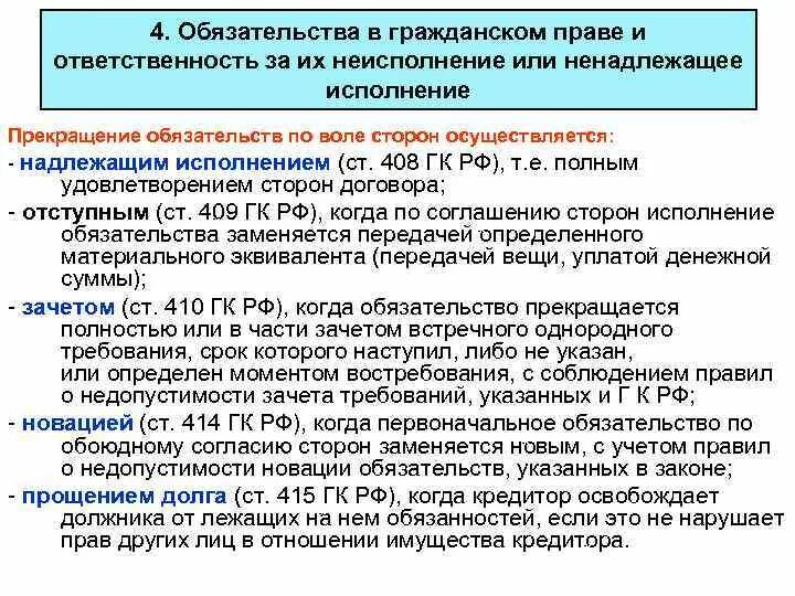 Глава 23 гк рф. Обязательства в гражданском праве. Гражданский кодекс обязательства. Обязательства в гражданском праве ст. Исполнение обязательств в гражданском праве.