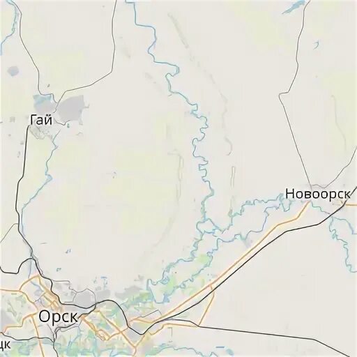 Карта орска дамба