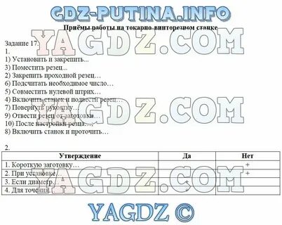 Задания технология 7 класс