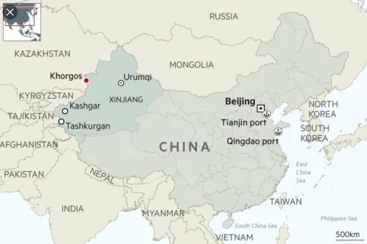 Синьцзян на карте Китая. Хоргос Китай на карте. Китай и Казахстан на карте. Порт Хоргос Китай.