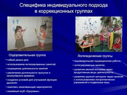 Индивидуальные особенности группы