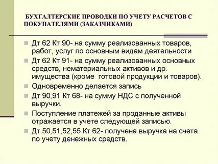 Аналитический учет расчетов с покупателями и заказчиками
