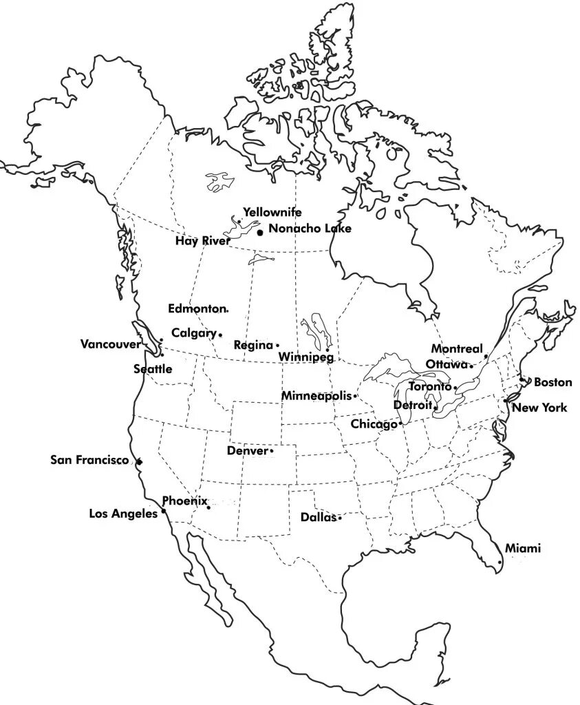 Контуранякарта Северной Америки со странами. Северная Америка контурная карта черно белая. Rjynehyfz rfhnf ctdthyjq fvthbrb CJ cnhfyfvb. Страны Северной Америки на контурной карте. Столицы северной америки на контурной карте