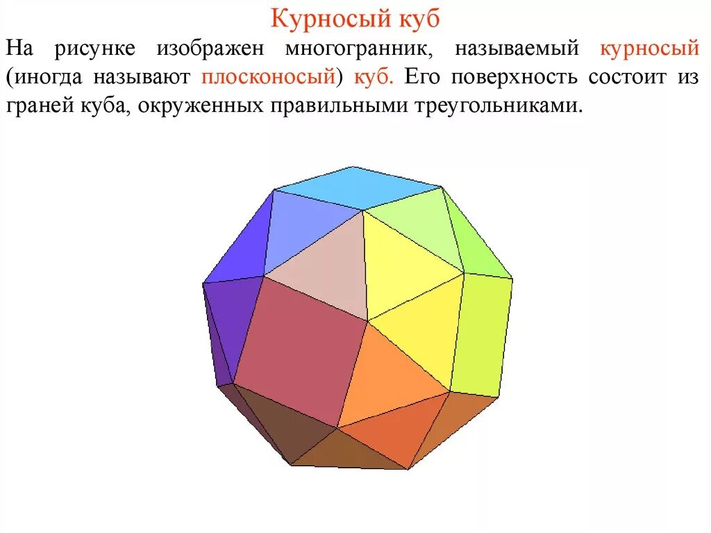 Многогранник количество вершин граней ребер. Курносый куб полуправильные многогранники. Куб правильный многогранник. Грани многогранника. Из чего состоит многогранник.