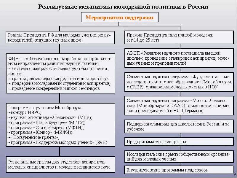 Необходимость государственной поддержки науки. Системы поддержки аналитических исследований. Поддержки развития науки в России. Исследования молодежной политики в России учёные. Грантовая поддержка научных работ.