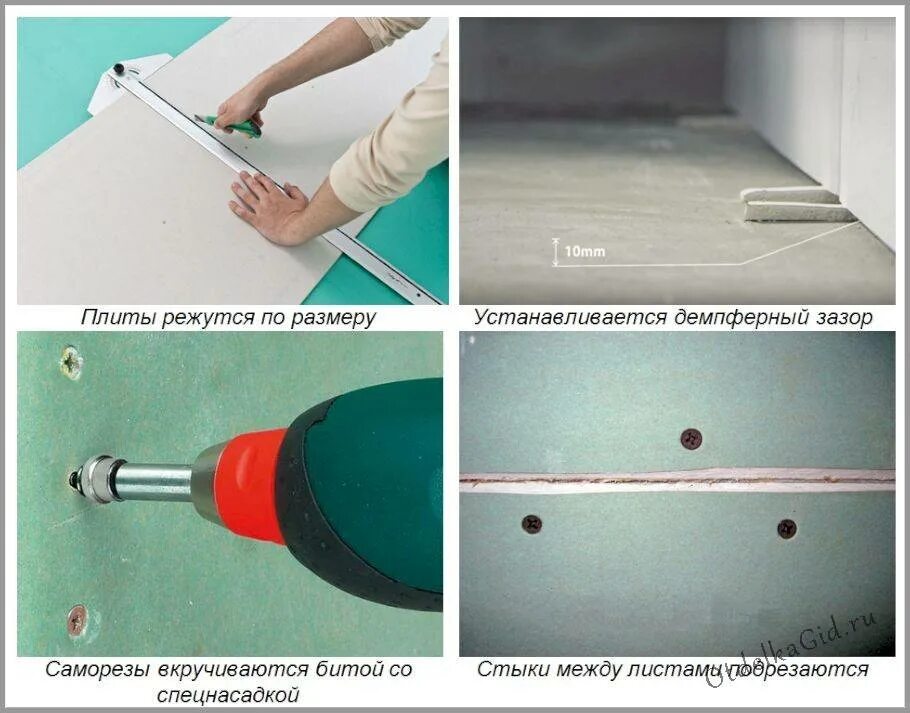 Как правильно прикручивать гипсокартон. Монтаж гипсокартона на потолок. Крепление гкл к каркасу саморезами. Саморезы для крепления гипсокартонного листа к профилю. Кнауф перегородки стыки листов гкл.