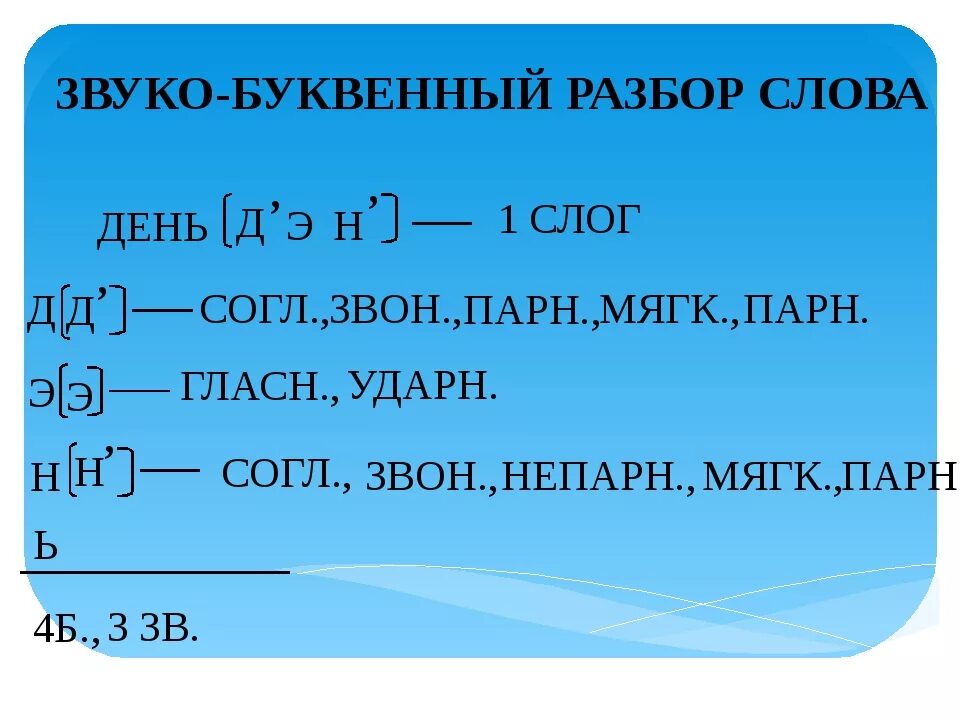 День транскрипция. Звуко буквенный анализ слова день. День фонетический разбор. Звукобуквенный разбор слова день. Фонетический разбор слова день.