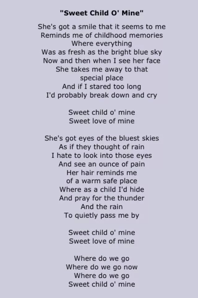 It s my перевод на русский. Текст песни Sweet child o mine. Sweet child of mine текст. Sweet child o' mine перевод. Sweet текст.