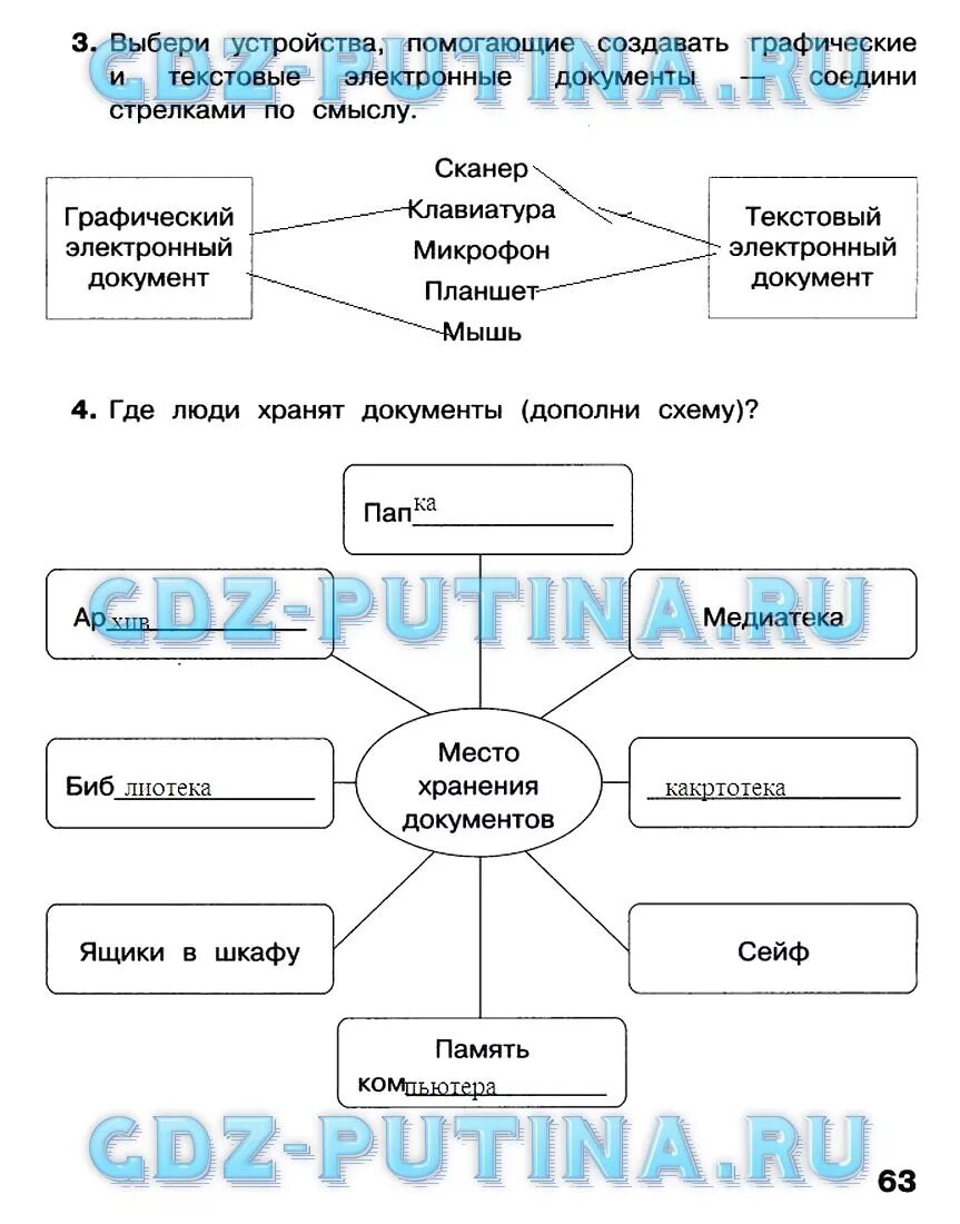 Информатика 2 класс ответы рабочая. Информатика 2 класс ответы рабочая