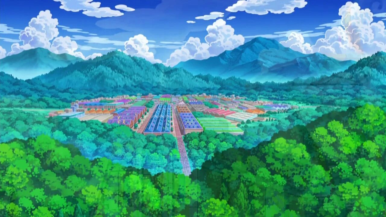Покемон поле. Покемоны пейзаж. Пейзажи из покемонов. Мир покемонов пейзаж.