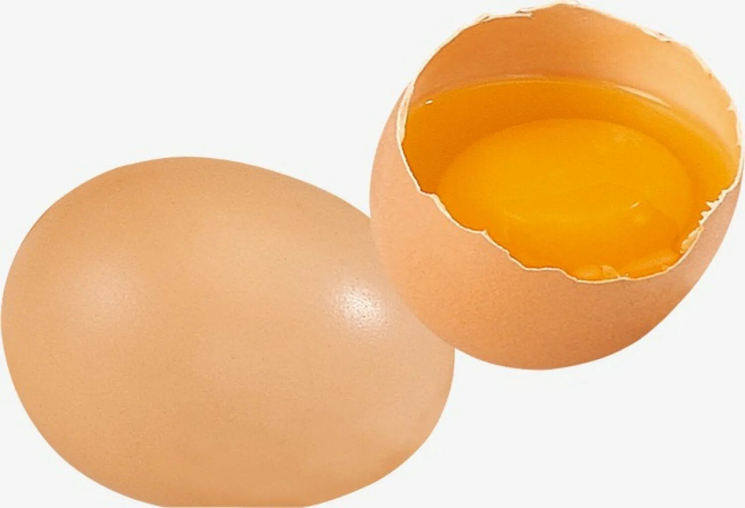 Желтое яйцо. Яичный желток. Желток на белом фоне. Большое желтое яйцо.