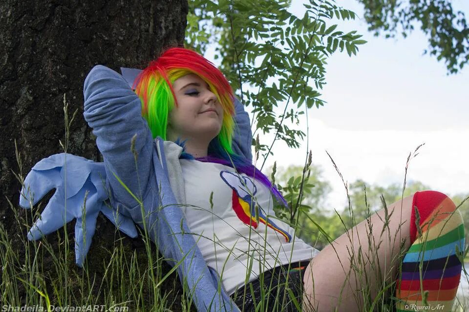 Dash cosplay. Косплей Рейнбоу Дэш.