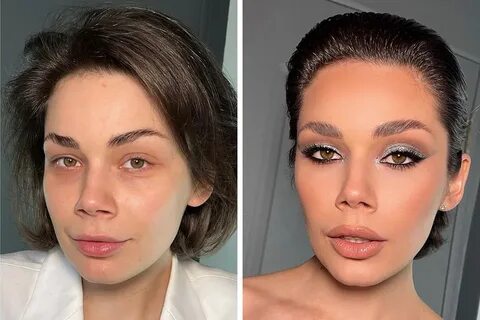 Как макияж меняет внешность до и после - imperiyaroz.ru