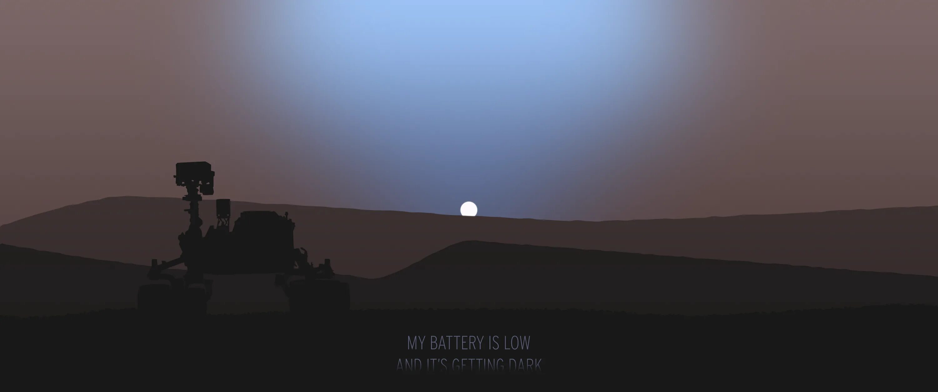 Getting dark. Туманный пейзаж. my battery is low and its getting dark. марсоход it&#039;s getting dark. марс обои full hd.