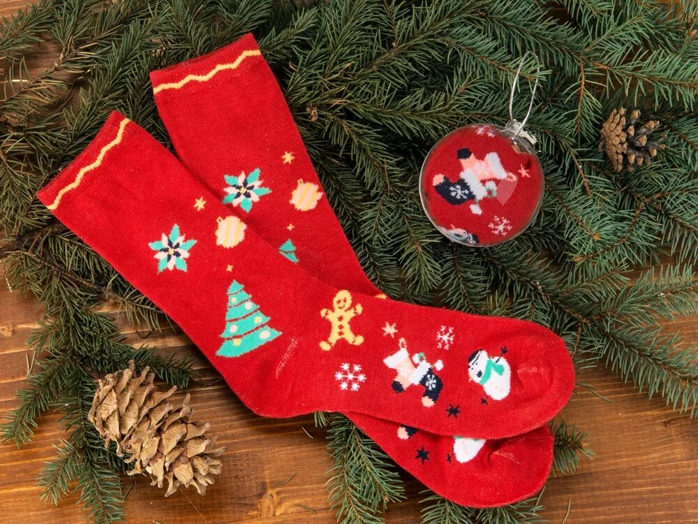 Новогодние носки. Рождественские носки. Новогодний носок. Новогодний носок для подарков.