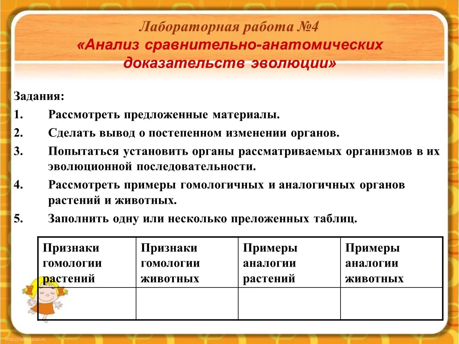 Сравнительно анатомические доказательства эволюции это