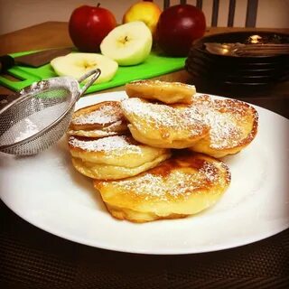 Как приготовить оладьи с яблоками на кефире