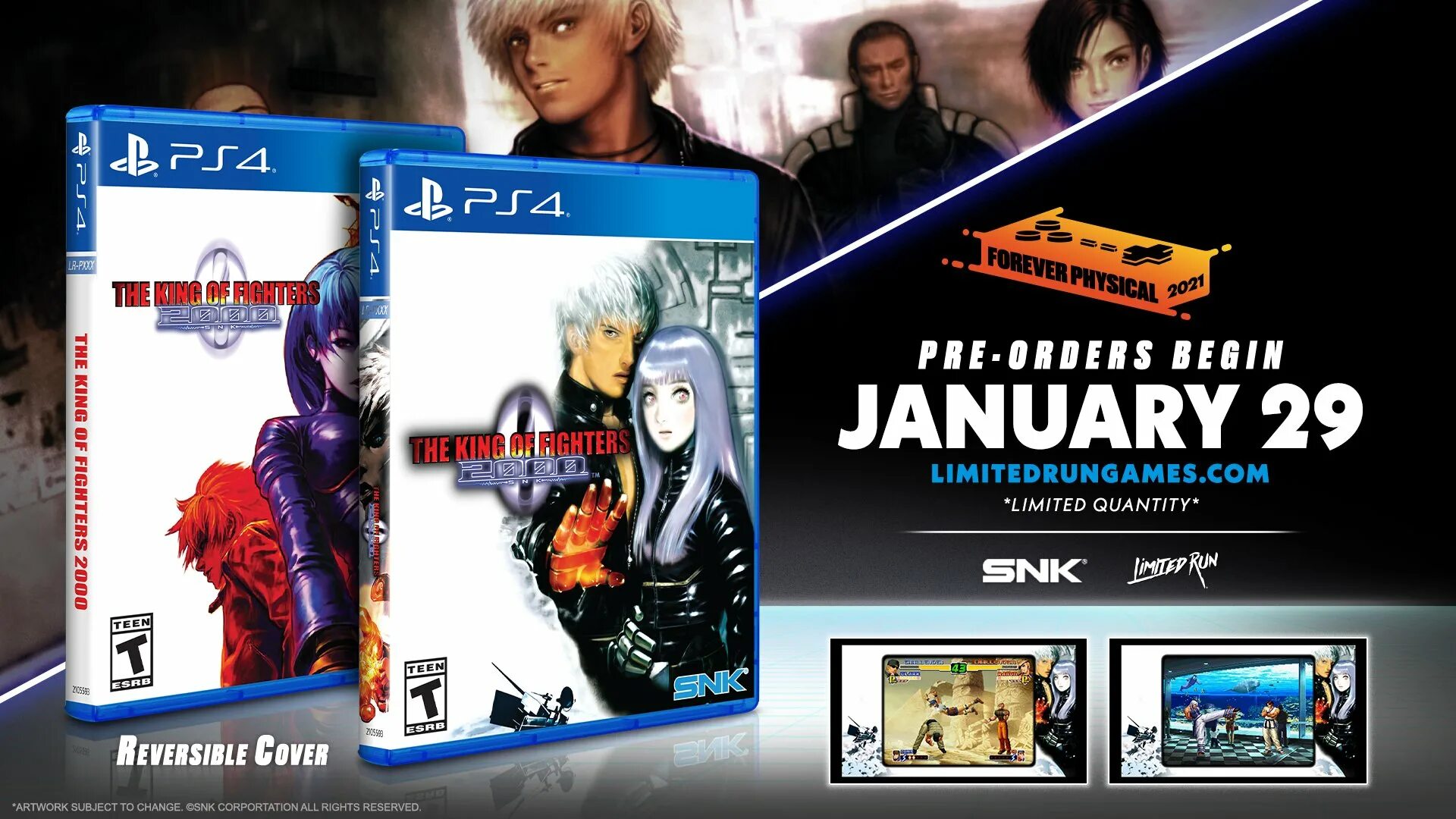 The King of Fighters 2000. For the King ps4. Limited Run games. The King of Fighters 2000 ps4 Cover.