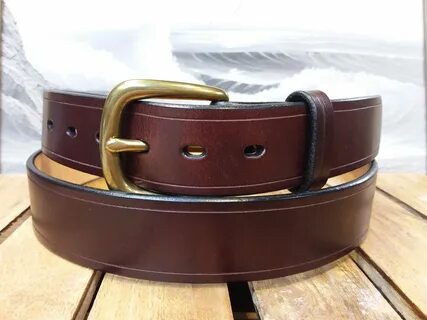 Leather belt
