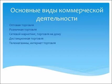 Коммерческие технологии это