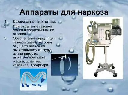 Вода до наркоза